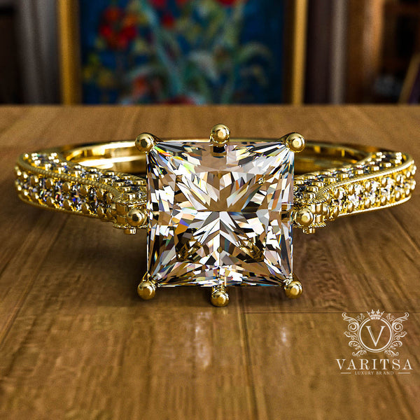 1.0ct Brilliant Cut Diamond Gold Engagement Ring - 03US26